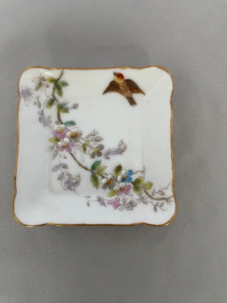 Hall China Saucer, Pansy Footed Teacup and Saucer, Small Dish - image 13 of 14