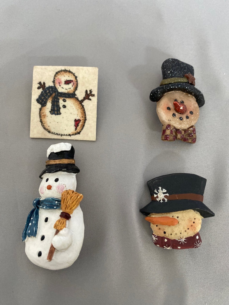 Assorted whimsical pins Glenda the Good Witch and Snowmen  - image 4 of 5