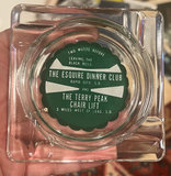 3 casino and gentlemen’s club Painted Glass ashtrays 1950s Like New - thumbnail 1 of 4