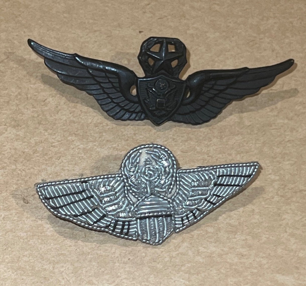 US Military Pilots Wings Antaya Vietnam 3” & Silver Buillon - image 2 of 5
