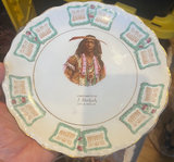 Calendar Advertising Plate Native American Indian 1910  - thumbnail 1 of 2