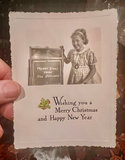 Lot 6 early 1900s Christmas cards cute children - thumbnail 3 of 8
