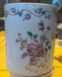 Chinese 18th C. Famille Rose Export chocolate mug - thumbnail 1 of 7