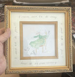 Whimsical Rabbit Picture Drinking Martini In Frame - thumbnail 1 of 3