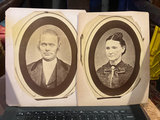 Early portraits of husband and wife late 1800s - thumbnail 1 of 5