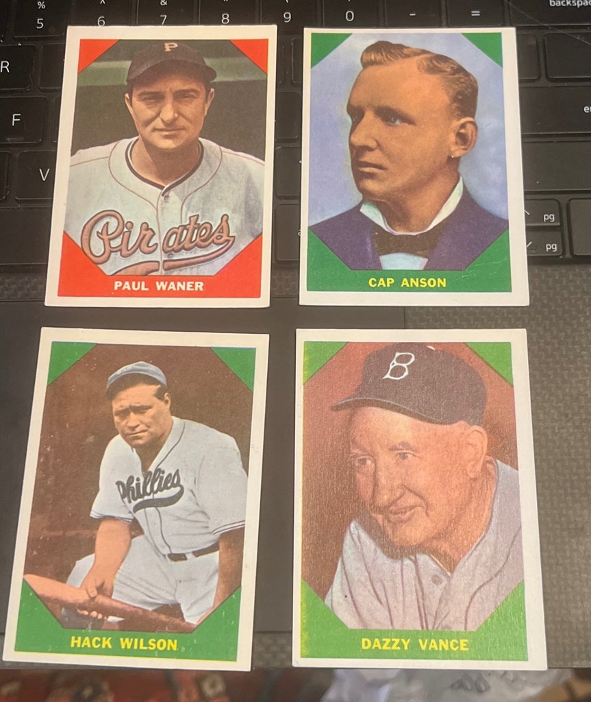 Fleet Greats 1960 Baseball Cards Hack Wilson & Others - image 1 of 10
