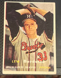 1957 Topps Baseball Card #208 Lou Bourdette Braves - thumbnail 1 of 2