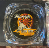 Lot of 3 MCM Reno, Nevada Painted Glass Ashtrays  - thumbnail 2 of 5