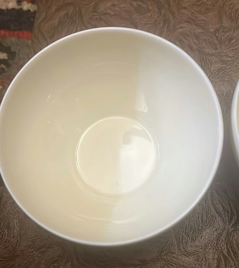 Pair Of Limoges White Porcelain Garnishment Or Finger Bowls - image 3 of 11
