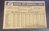 Kansas City athletics #297 Topps Baseball 1961 team card mint condition - thumbnail 2 of 2