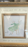 Whimsical Rabbit Picture Drinking Martini In Frame - thumbnail 2 of 3