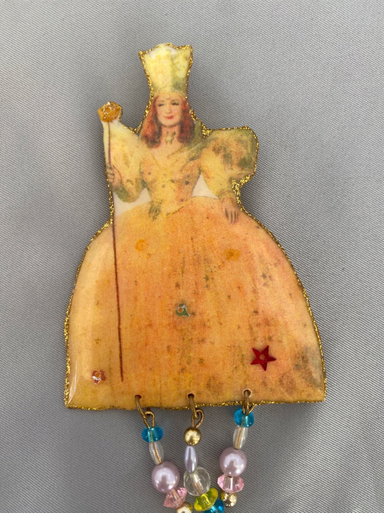 Assorted whimsical pins Glenda the Good Witch and Snowmen  - image 2 of 5