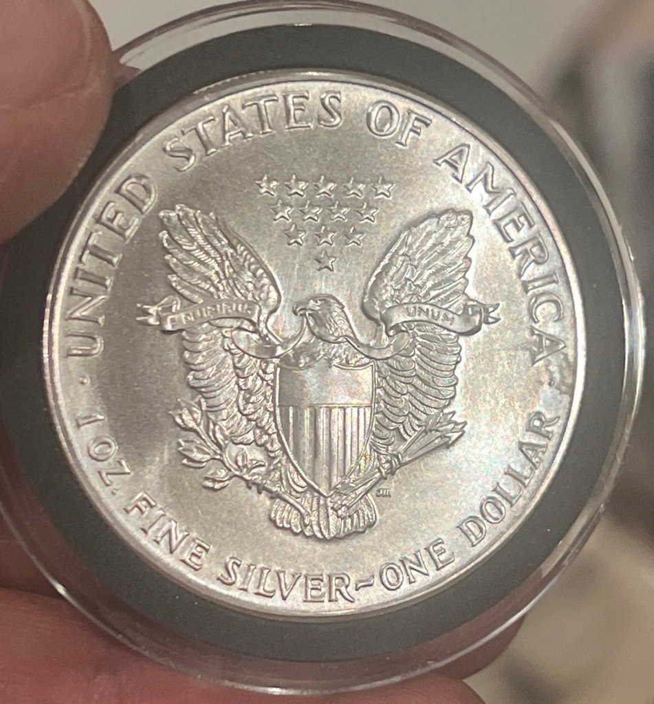 1986 Walking Liberty Sterling Us Silver Dollar BU Coin - image 1 of 2