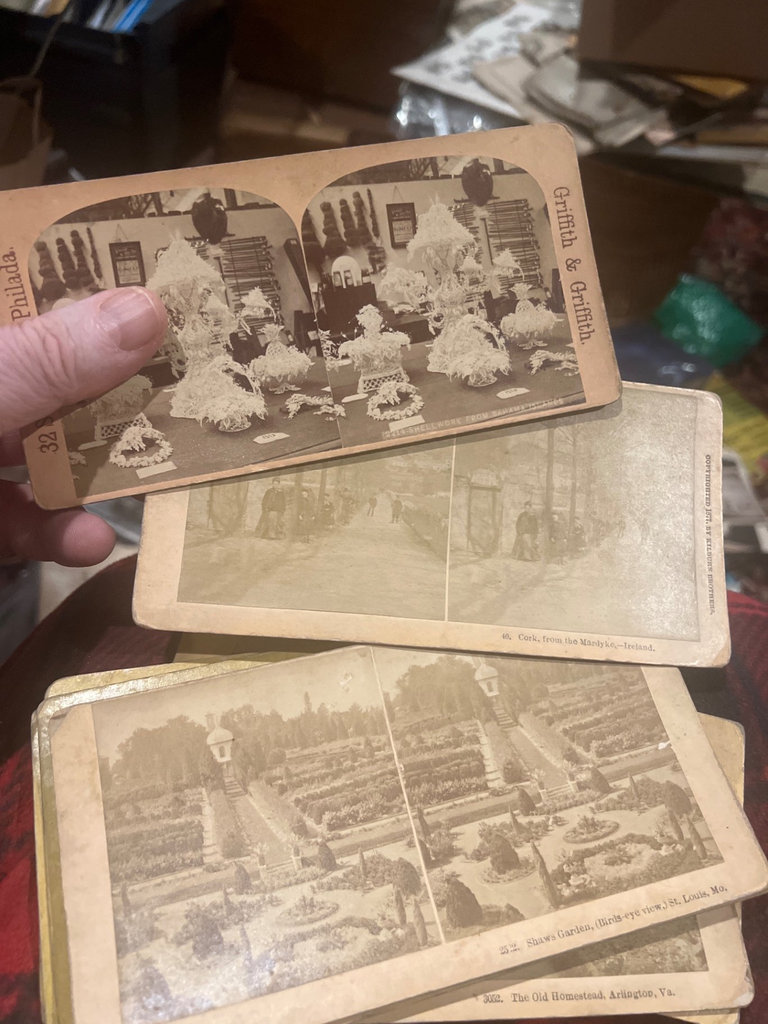 40+/- antique stereo view cards C.1900 or earlier landscapes humor - image 11 of 14