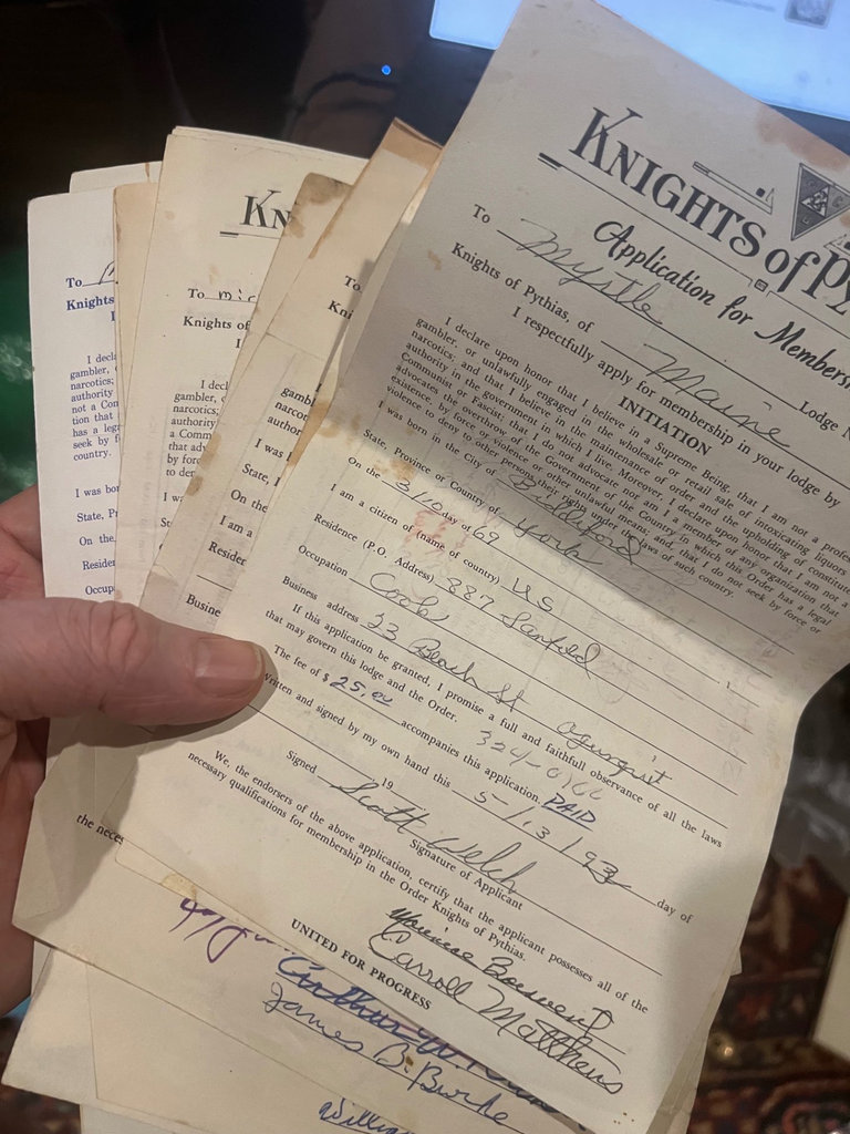 13+\- applications for Knights of Pythias Kennebunk Maine - image 1 of 3