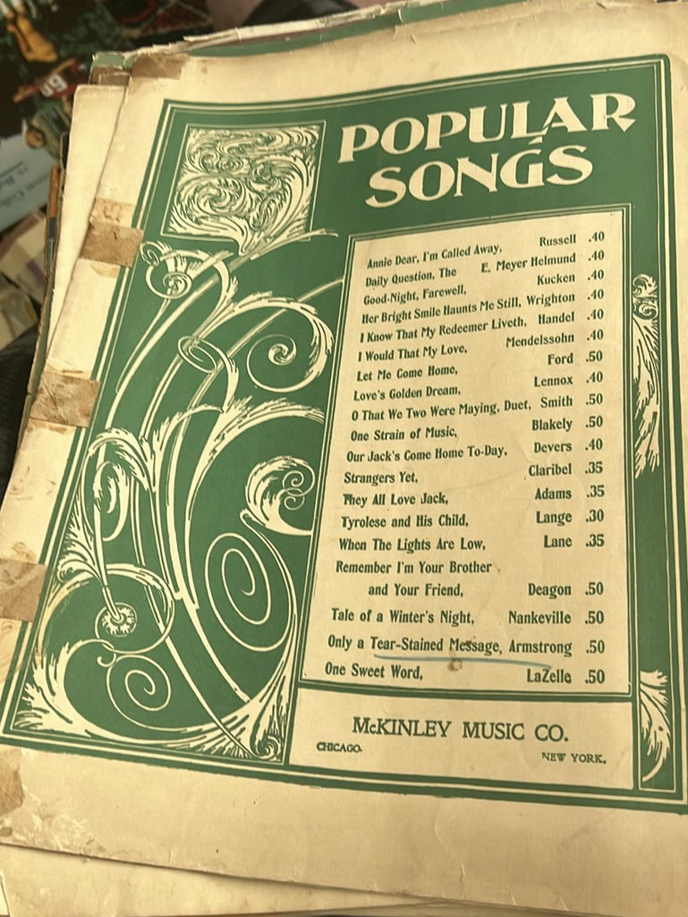 Vintage Sheet Music Collection - image 3 of 20