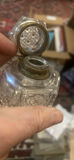 Leaded Crystal Ink Well 19th Cut Glass and Gold Gilt - thumbnail 6 of 10