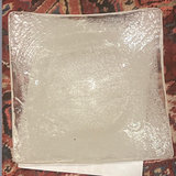 Blown Leaded Frosted Art Glass Square Bowl - thumbnail 1 of 7