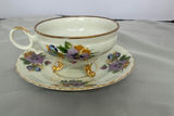 Hall China Saucer, Pansy Footed Teacup and Saucer, Small Dish - thumbnail 2 of 14