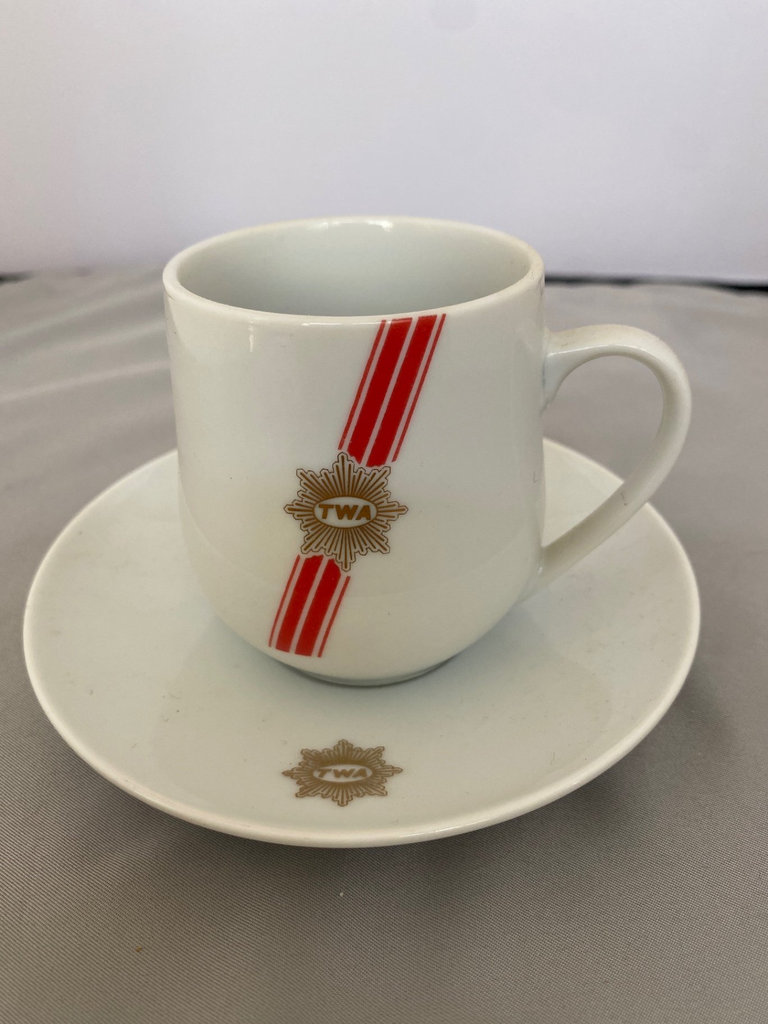 TWA Cup and Saucer Airline China  - image 1 of 6