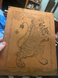 Copper Engraving Plate For 1700’s Satirical Map Of Holland Mourik  - thumbnail 1 of 4