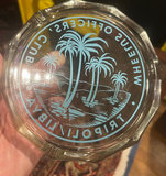 Wheelus US Army Airbase Tripoli Lybia Painted Glass Ashtray - thumbnail 1 of 3