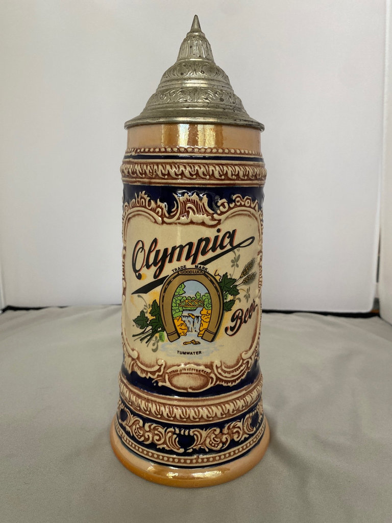 Olympia Beer Stein with Lid - image 5 of 6