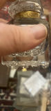 Leaded Crystal Ink Well 19th Cut Glass and Gold Gilt - thumbnail 10 of 10