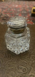 Leaded Crystal Ink Well 19th Cut Glass and Gold Gilt - thumbnail 1 of 10