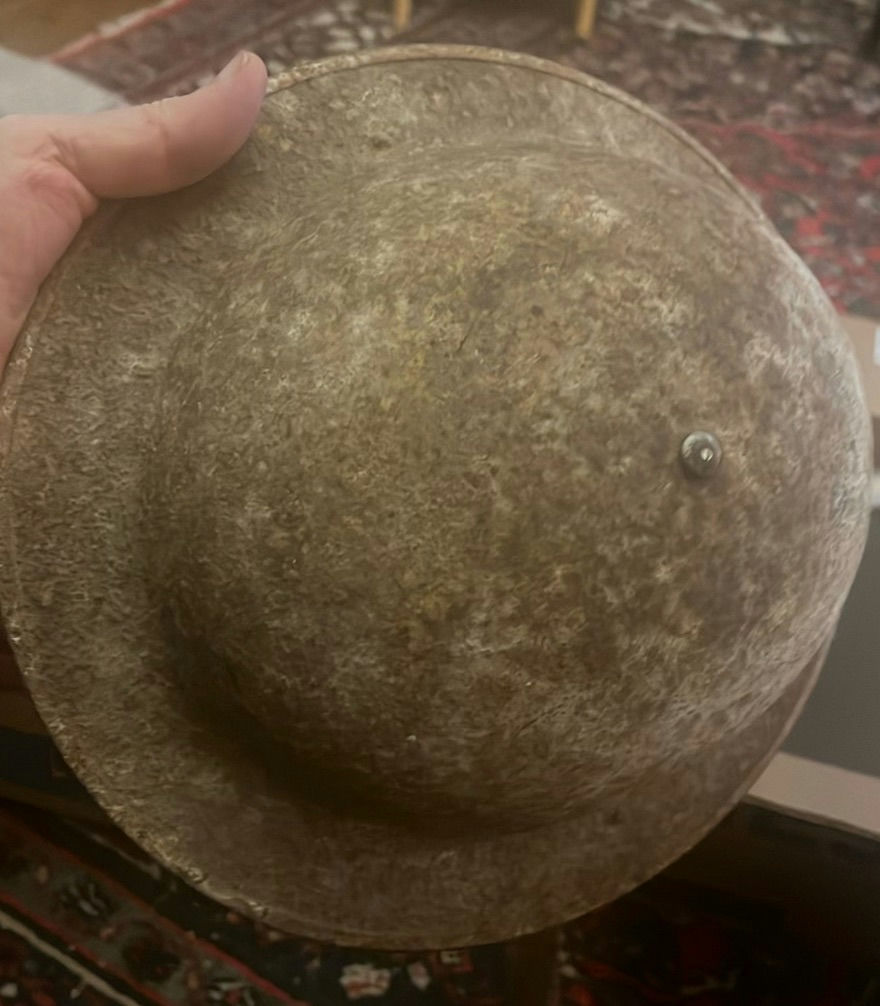WWI US Army Military Soldier Helmet - image 3 of 7