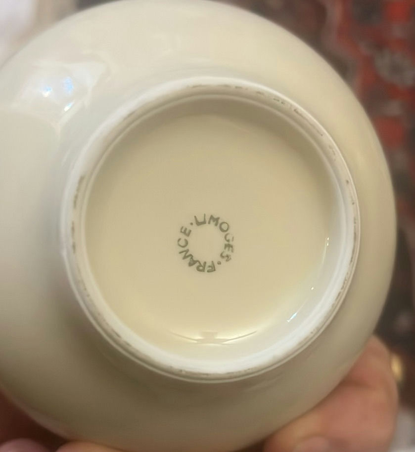 Pair Of Limoges White Porcelain Garnishment Or Finger Bowls - image 10 of 11
