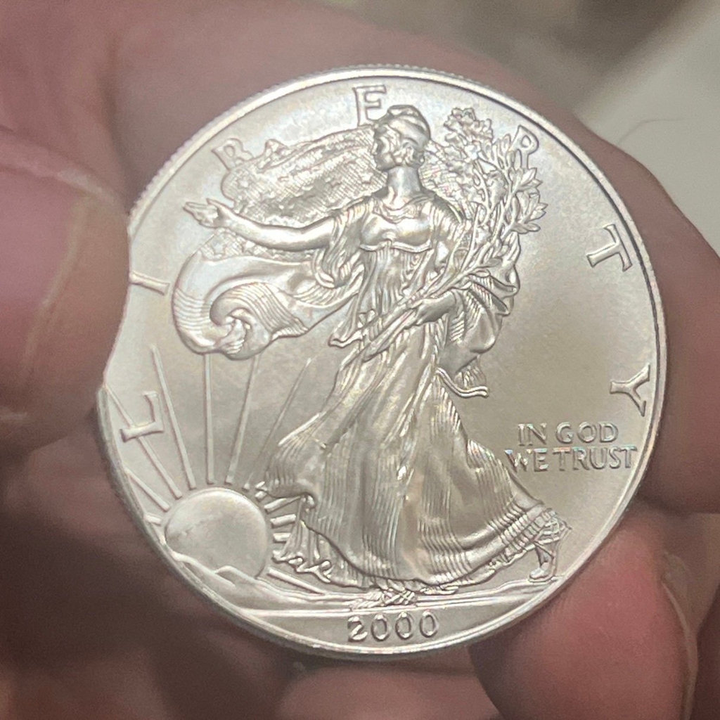 2000 High-Grade Mint Silver Dollar Walking Liberty Us - image 2 of 2
