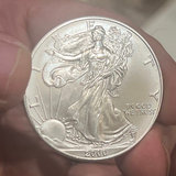 2000 High-Grade Mint Silver Dollar Walking Liberty Us - thumbnail 2 of 2