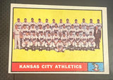 Kansas City athletics #297 Topps Baseball 1961 team card mint condition - thumbnail 1 of 2
