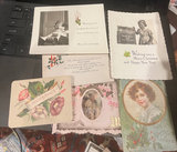 Lot 6 early 1900s Christmas cards cute children - thumbnail 4 of 8