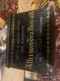 Sunshine Biscuits Antique Black Stenciled Tin c. 1900 - thumbnail 7 of 7
