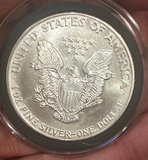 1986 Walking Liberty US Silver Dollar Brilliant Uncirculated - thumbnail 1 of 2