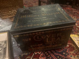 Sunshine Biscuits Antique Black Stenciled Tin c. 1900 - thumbnail 3 of 7