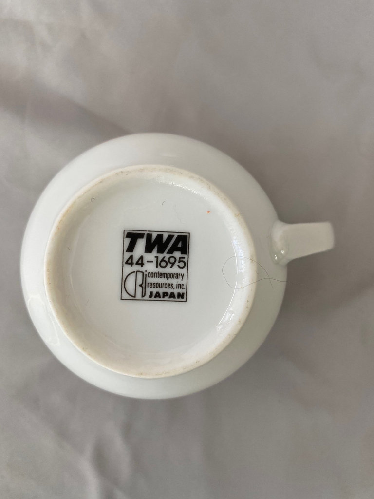 TWA Cup and Saucer Airline China  - image 3 of 6
