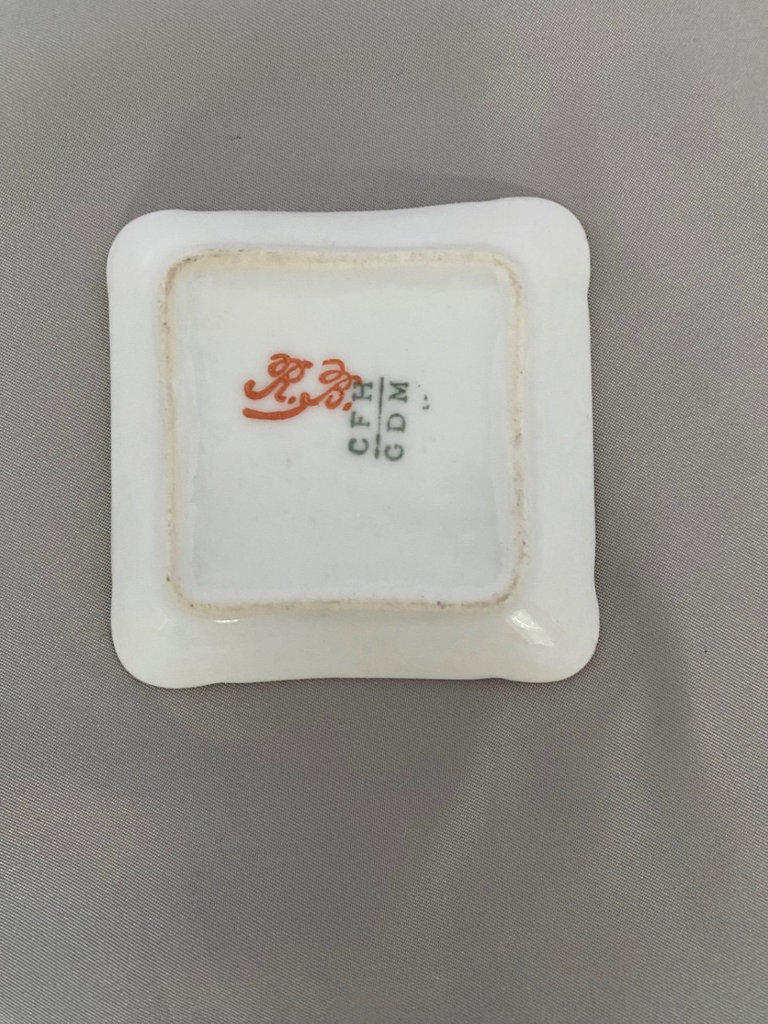 Hall China Saucer, Pansy Footed Teacup and Saucer, Small Dish - image 14 of 14