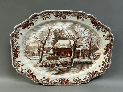Johnson Bros Country Life Oversized Platter  - Image 1 of 5