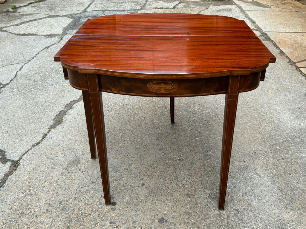 Inlaid Folding Game Table - image 3 of 8