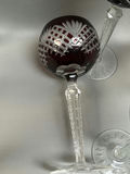 Vintage Romanian Cut Crystal Stem Goblets - thumbnail 7 of 10