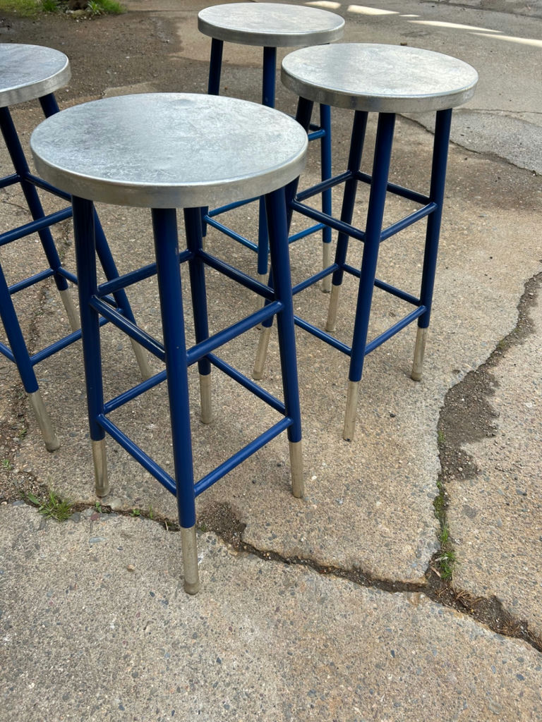 Safavieh Blue-Silver Metal Counter/Bar Stools 4 - image 8 of 8