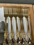 German BMF Mann Im Mond Gold Wash Flatware - thumbnail 8 of 15
