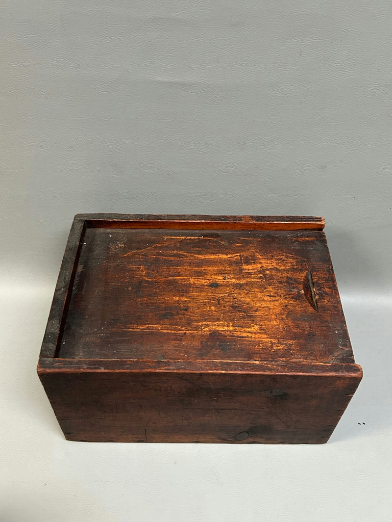 Antique Slide Lid Candle Box - image 3 of 8