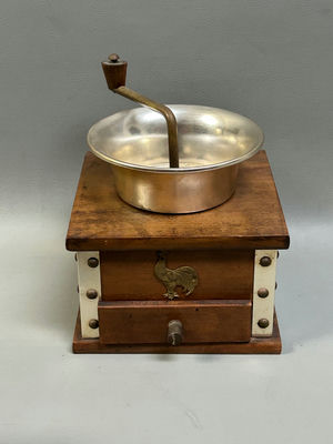 Vintage Crank Lap Coffee Grinder  - Image 1 of 9