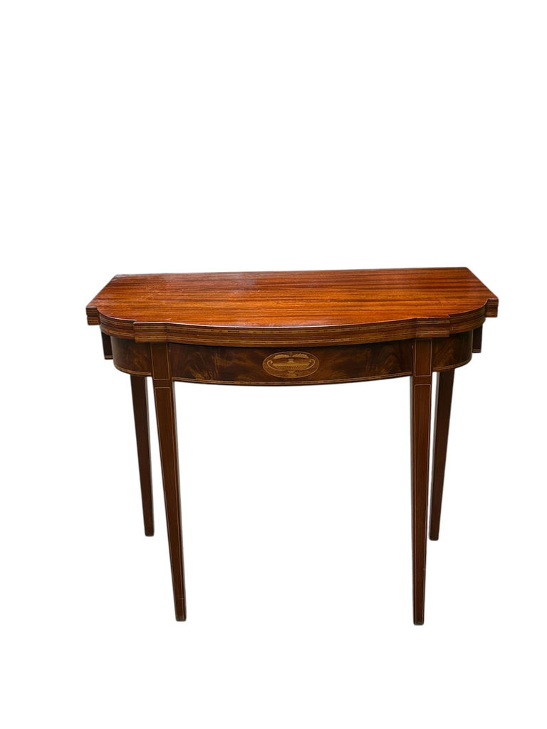 Inlaid Folding Game Table  - image 1 of 8