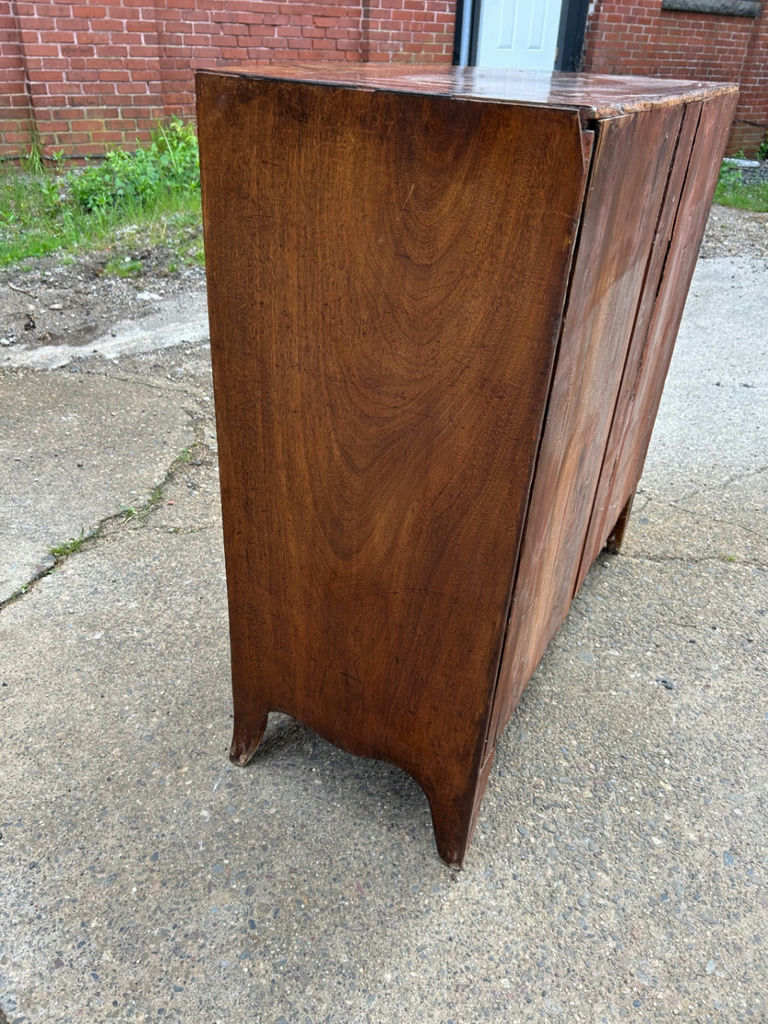 Antique Bow Front Serpentine Chest of Drawers - image 10 of 10