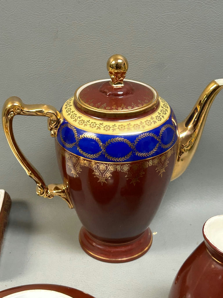 German Dresser Boxes, Teapot and Creamer - image 9 of 10